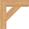Ekena Millwork Traditional Block Smooth Bracket w/ Offset Brace, Western Red Cedar, 7 1/2"W x 26"D x 26"H BKT0806X26X26TRA05SWR - alternate 3